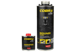 17883865 Покрытие для кузова COBRA Truck Bedliner защитное черное 800 мл X6134559 NOVOL