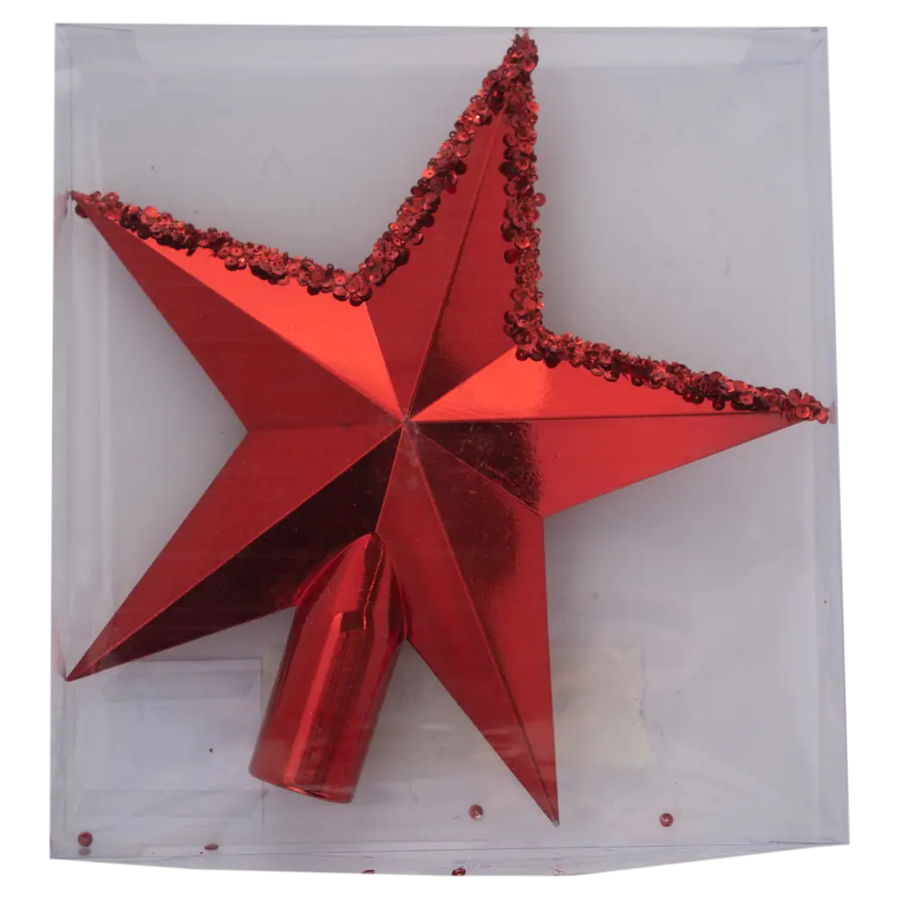 89368988 Верхушка для елки новогодняя красный 30 см STLM-1468546 Santreyd  - Вид №1