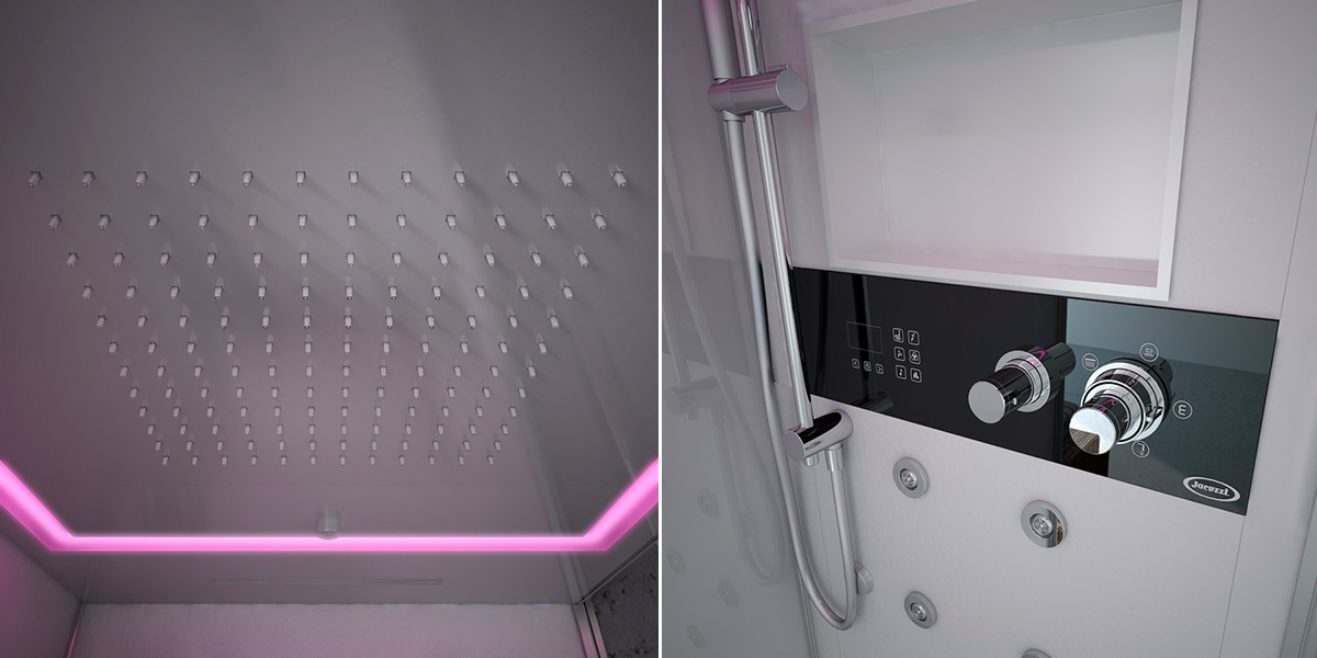 Душевая кабина угловая Frame 100 TOP 9448-26219 Jacuzzi 944826219 - Вид №1