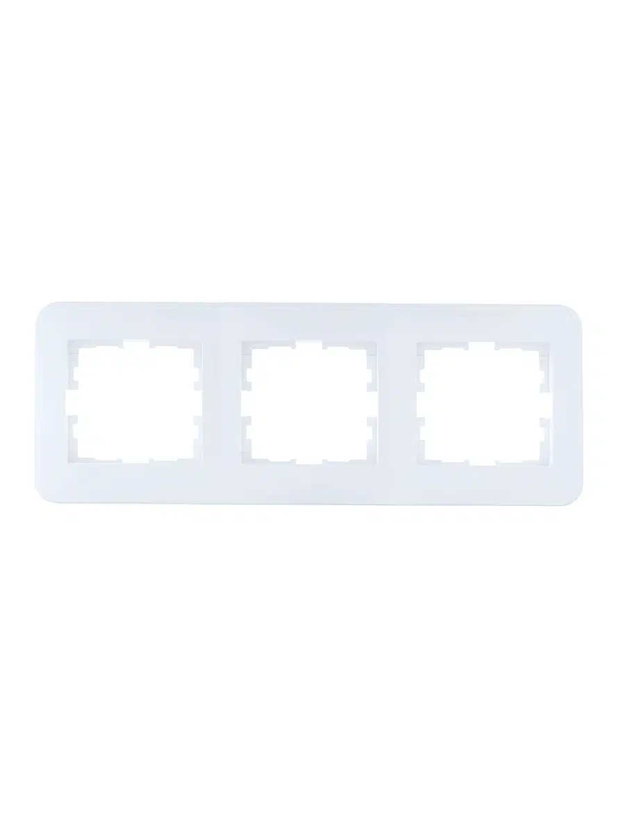 ASTI Рамка 3-ая горизонтальная б/вст белая LEZARD 7081-0200-148 - Вид №1
