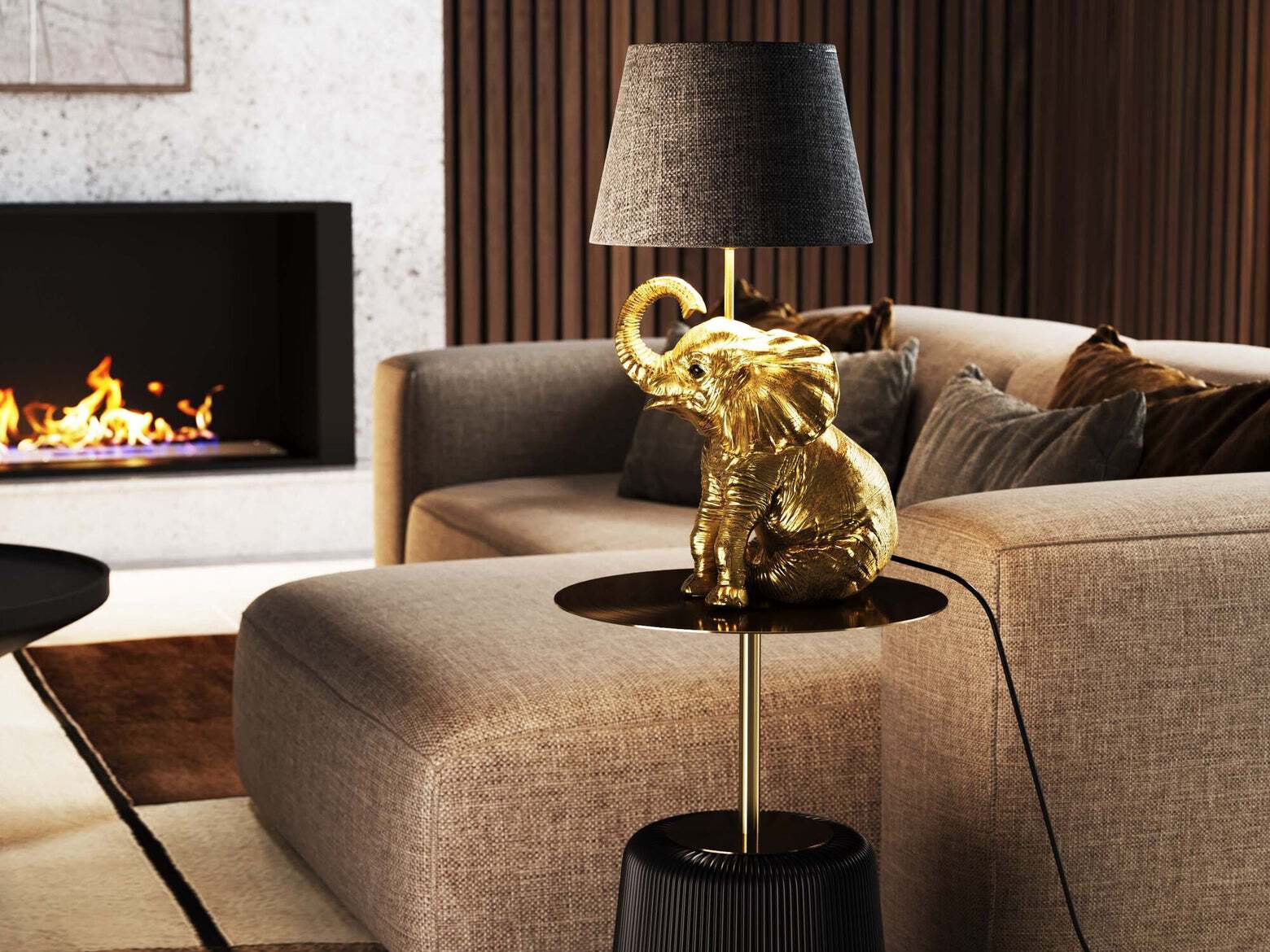 Настольная лампа из полиэстера KARE Design HAPPY ELEFANT ARCH-00144845 - Вид №7