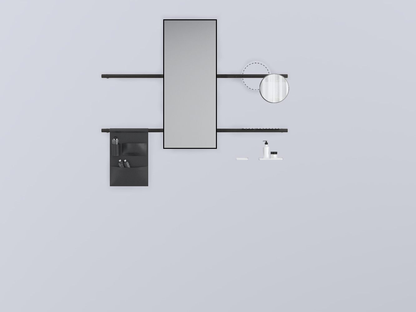 SWSTRE-RO+SWSPR-NM+SWSPI-CM+SWM10-BI+SWM20-BI+SWSCR-NE . прямоугольный дерево cielo Siwa Ceramica Cielo