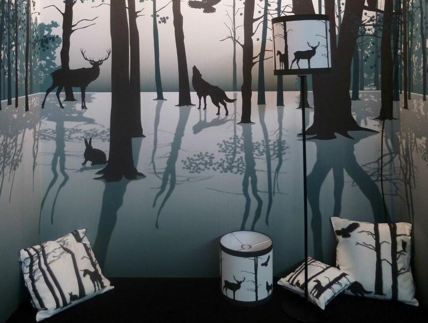 CONCEPTUWALL Цилиндрический абажур Foret enchantee sun-id-1505733 - Вид №2