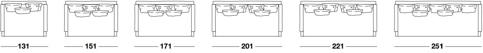 Frigerio Salotti Модульный диван с тканевой обивкой Kimono sun-id-1426332 - Вид №4