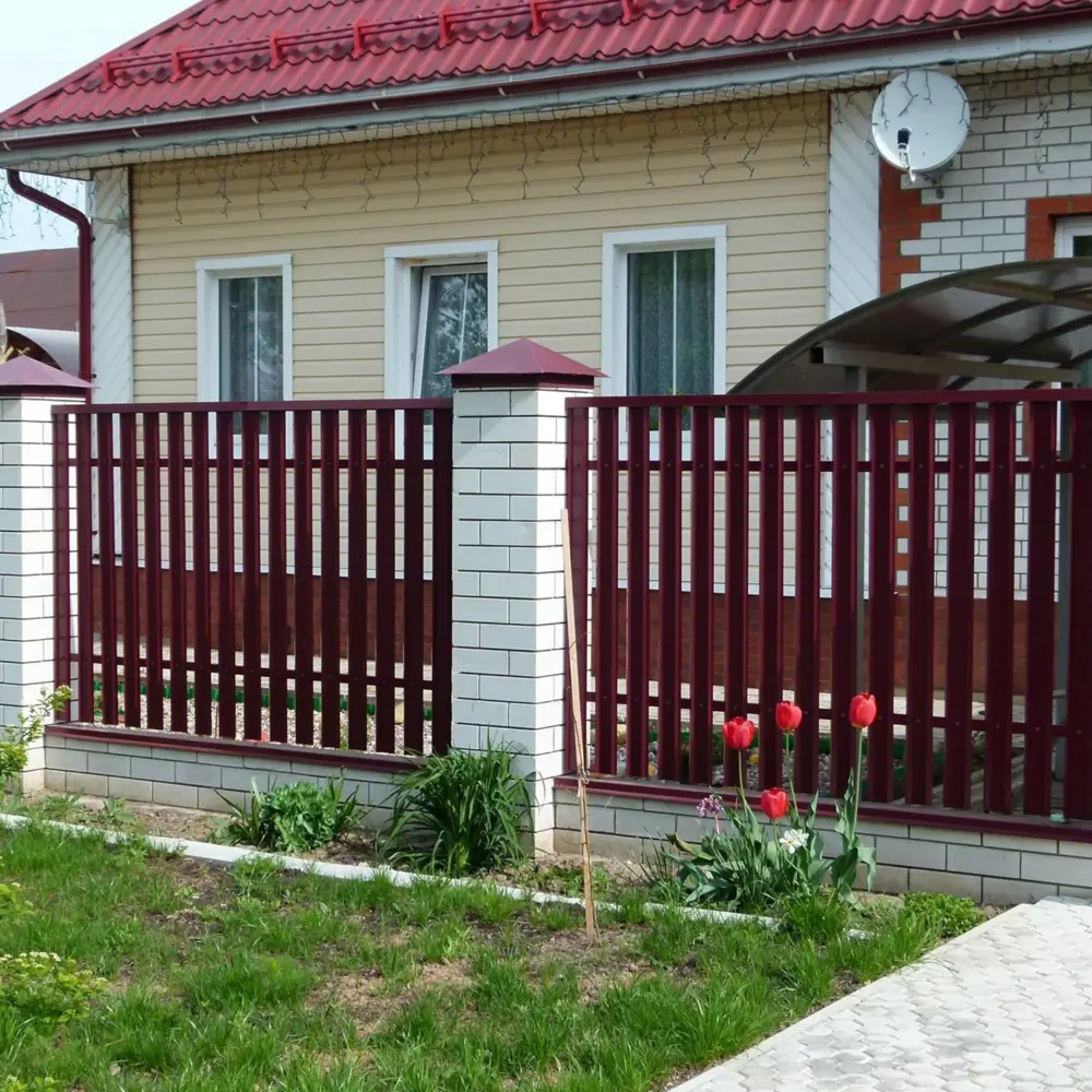 Штакетник-М 69мм 2 м двухсторонний красный 84169417 STLM-2156966 Santreyd  - Вид №4