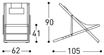 Varaschin Складной шезлонг Clever 229sd - Вид №5
