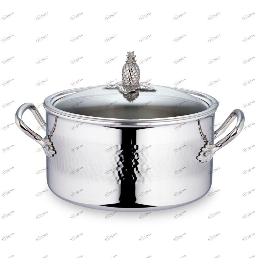 Кастрюля низкая Omegna, со стеклянной крышкой, нержавеющая сталь, Ø24 см, 6 л Ruffoni VPA2412XRUFFONI