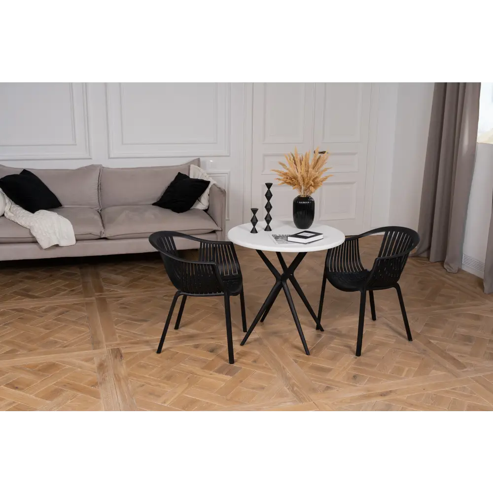Кресло Vernaccia 64x54x76 см пластик цвет черный 89342756 STLM-2205058 Santreyd нет - Вид №5
