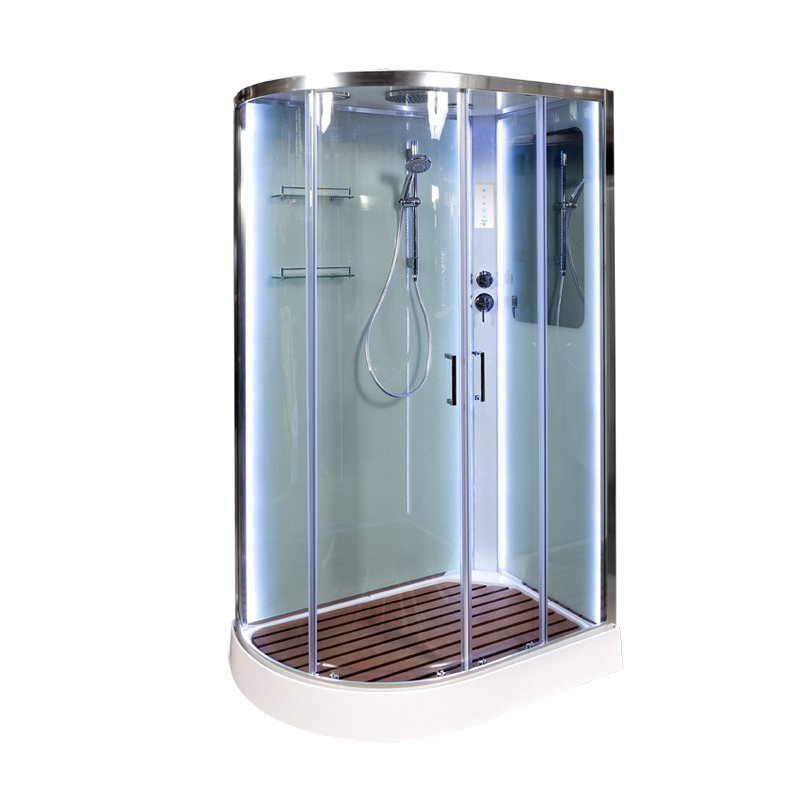 L 809 с гидромассажем BLACK Душевая кабина DETO Серия L А102 R LED - Вид №3