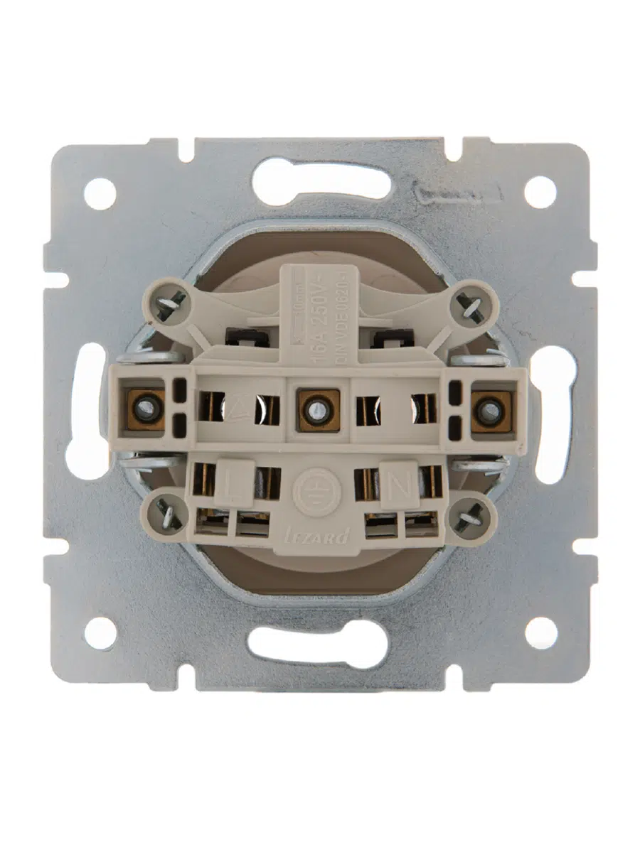 KARINA Розетка бз кремовый LEZARD 707-0388-121В - Вид №4