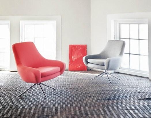 SOFTLINE Вращающееся кресло на козелке из ткани Noomi sun-id-1455624 - Вид №5