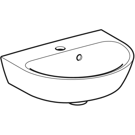 500.375.01.1 Geberit Renova Handwaschbecken mit asymmetrischem Überlauf Geberit  - Вид №1