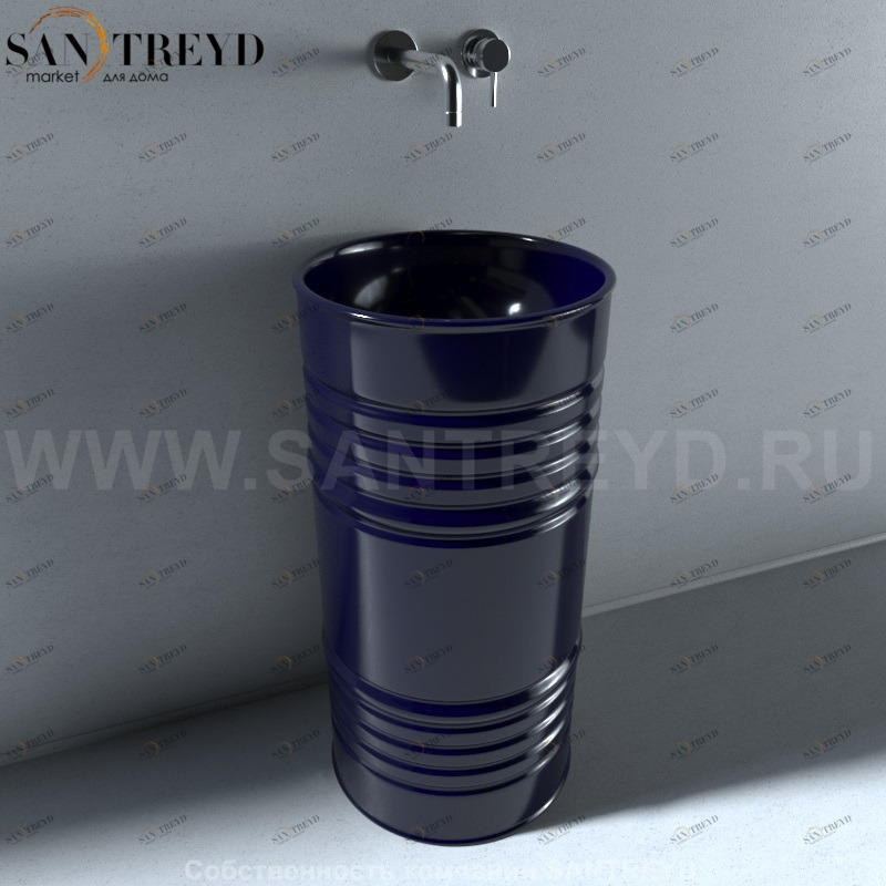 474377 Напольная раковина стоящая круглая Kerasan Artwork