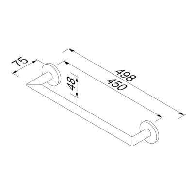 Металлический держатель для полотенец Geesa Nemox ARCH-00102180 - Вид №6