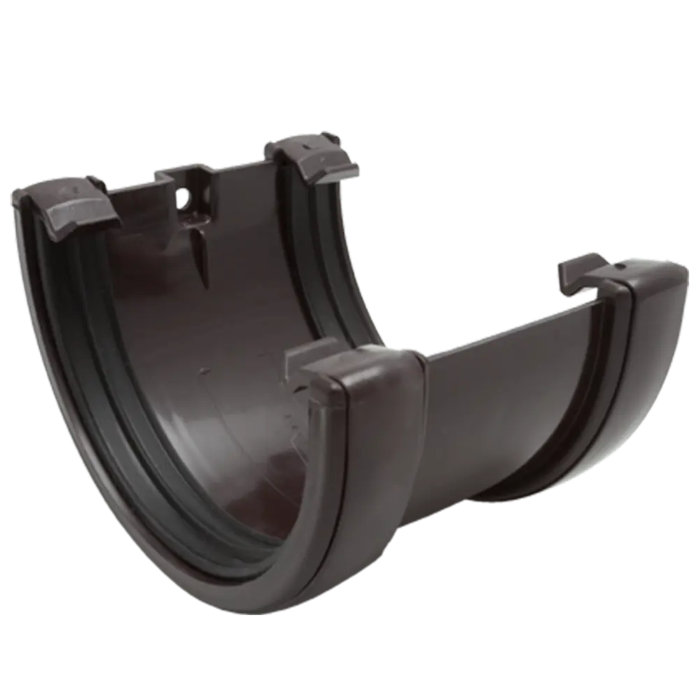 Соединитель желобов коричневый FINEBER STLM-2022259