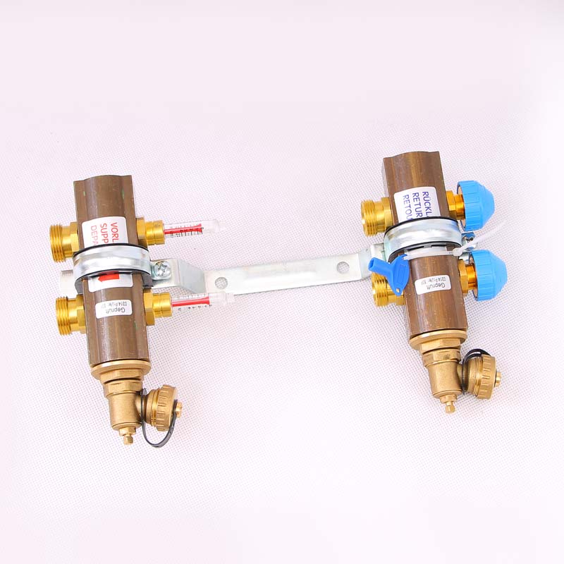 Коллекторная группа HKV/T с термостатическими вентилями и расходомерами WATTS Ind 1"x3/4"ЕК 2 выхода 10004194 - Вид №1