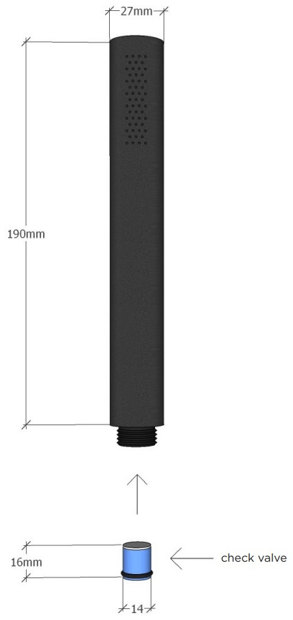 JEE-O Душевая лейка из нержавеющей стали Accesories 001-0040/1/2-6218/9 - Вид №3