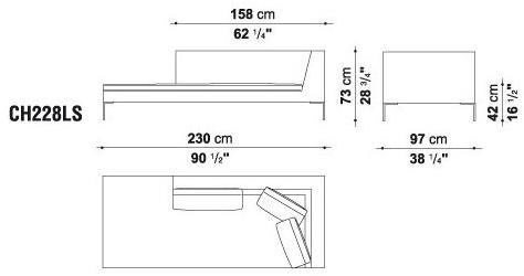 B&B Italia Модульный угловой диван из ткани Charles sun-id-1494315 - Вид №18