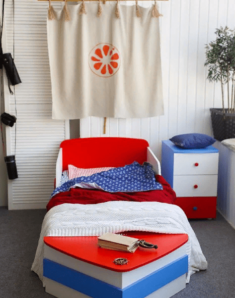 Тумба детская "Тортуга" МАНДАРИН ТОРТУГА 178769 Белый;красный;синий Santreyd  - Вид №2