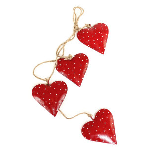 en_ny0035 Гирлянда подвесная red hearts EnjoyMe
