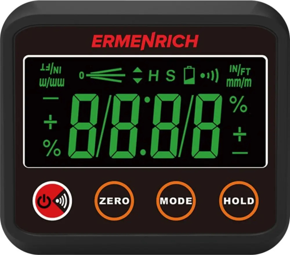 91365136 Уровень-угломер цифровой Ermenrich LQ40 85 мм STLM-0838626