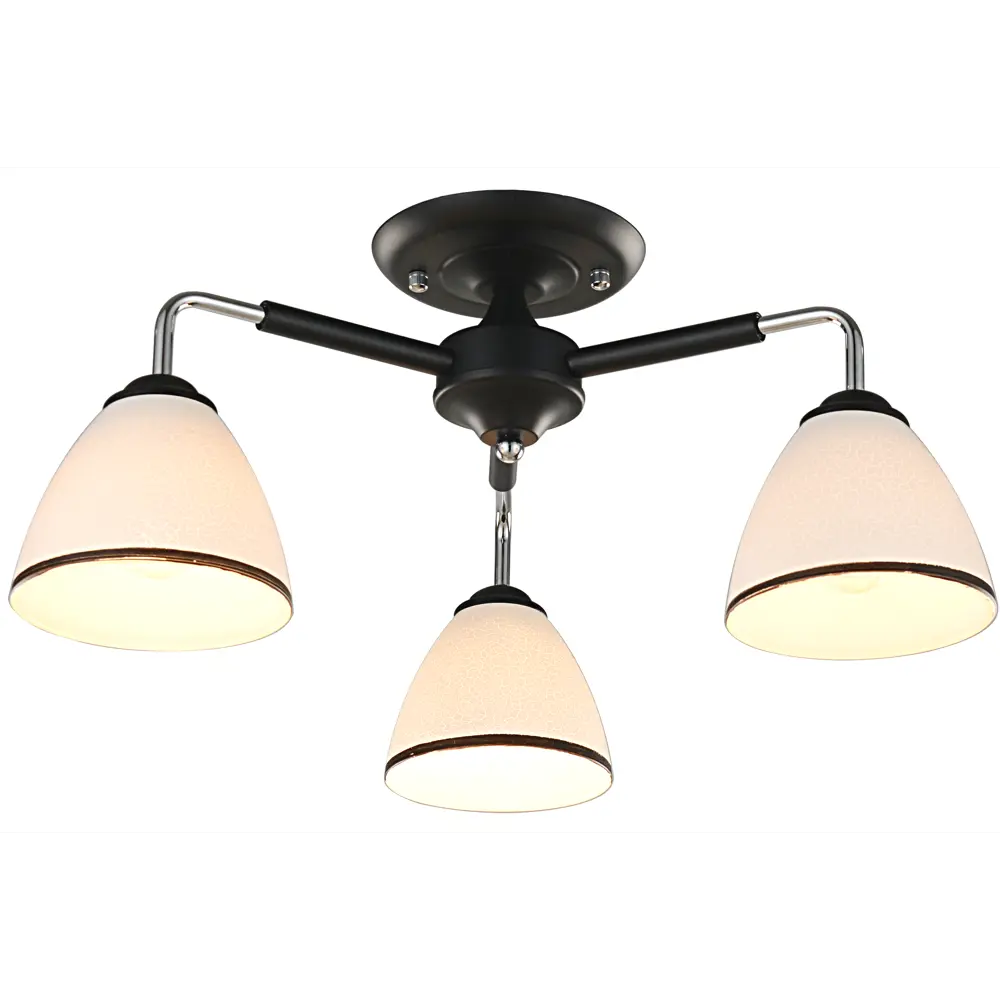 Люстра Inspire Poitiers с текстурными стеклянными плафонами, 3 лампы 85113380 STLM-0058957 - Вид №5