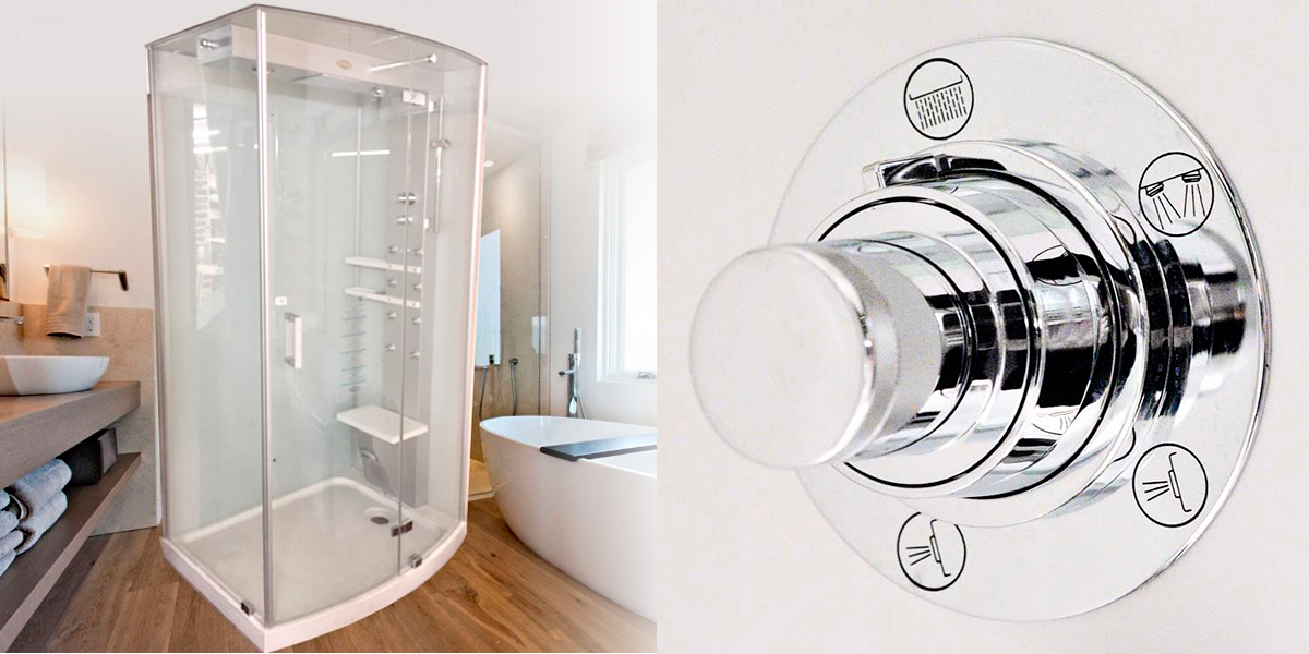 Душевая кабина Mynima 120 TB с сиденьем 9447-993A Sx Jacuzzi 9447993ASX - Вид №3