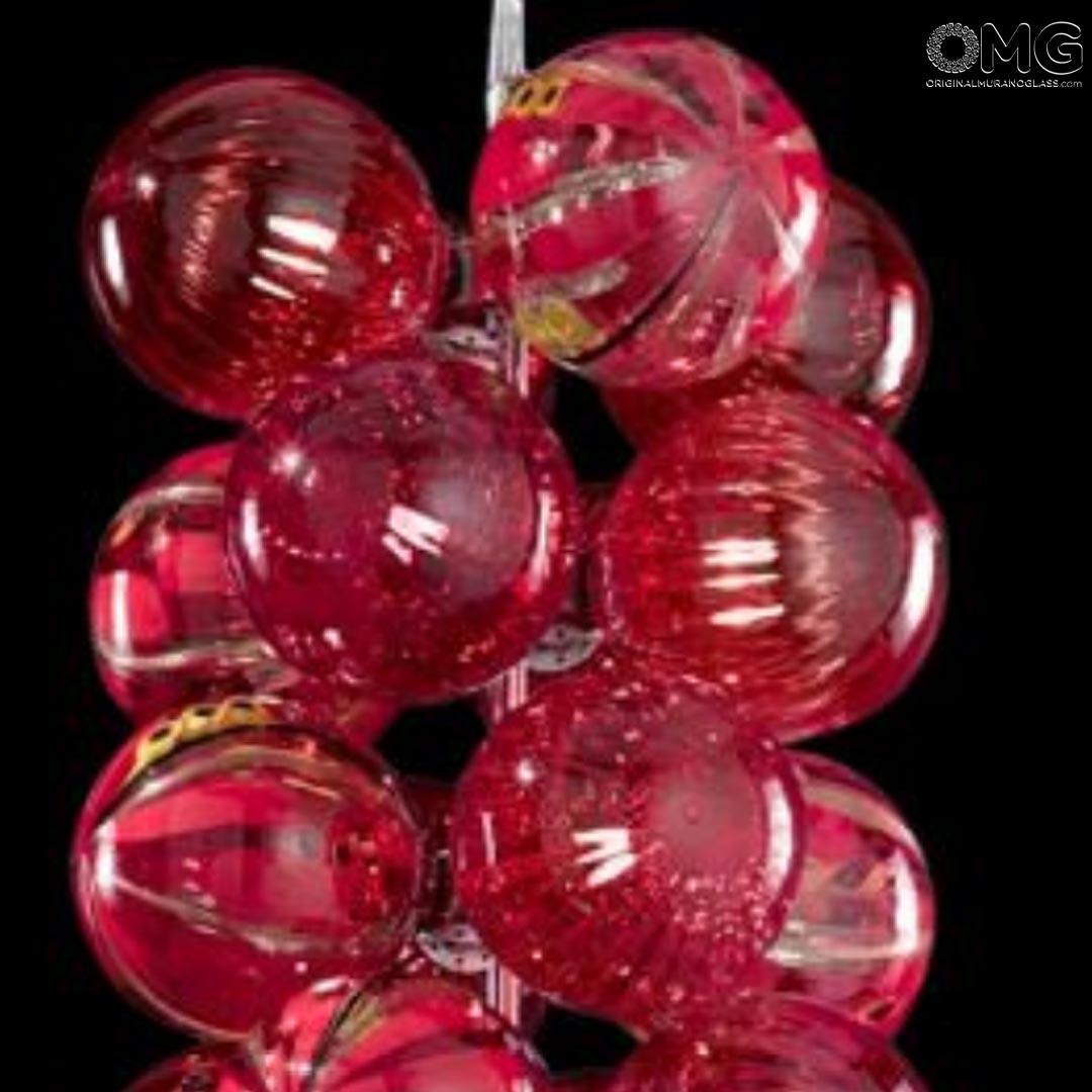 2679 ORIGINALMURANOGLASS Люстра Atmosphera - в красных отенках - Original Murano Glass OMG 30 см  - Вид №1