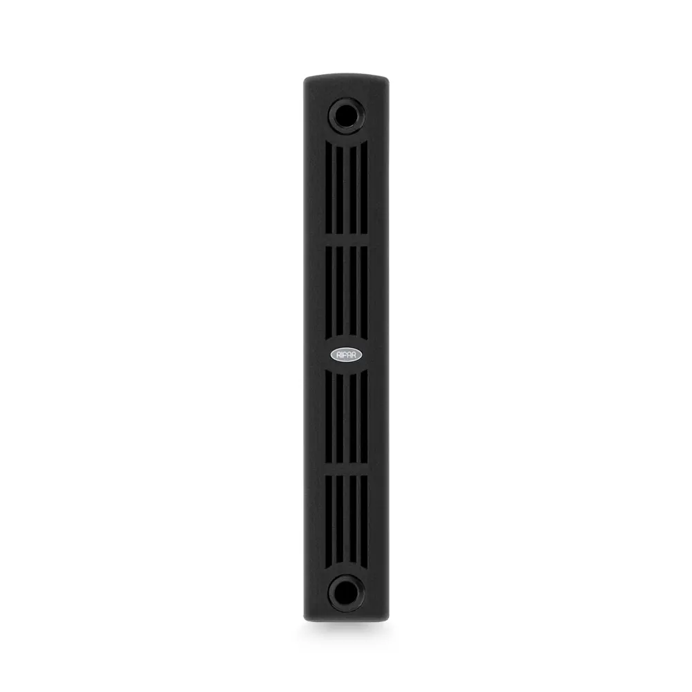 Радиатор секционный Rifar Supremo S50010RAL9005 500/90 10 секций боковое подключение биметалл черный 82560803 STLM-2024053 - Вид №2