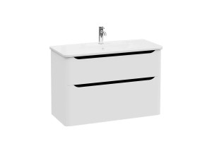 Подвесной шкаф для умывальника со встроенной раковиной