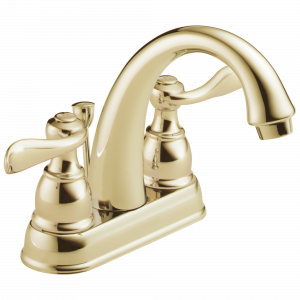 B2596LF-PB Смеситель для ванной комнаты с двумя ручками Delta Faucet Windemere Полированная латунь
