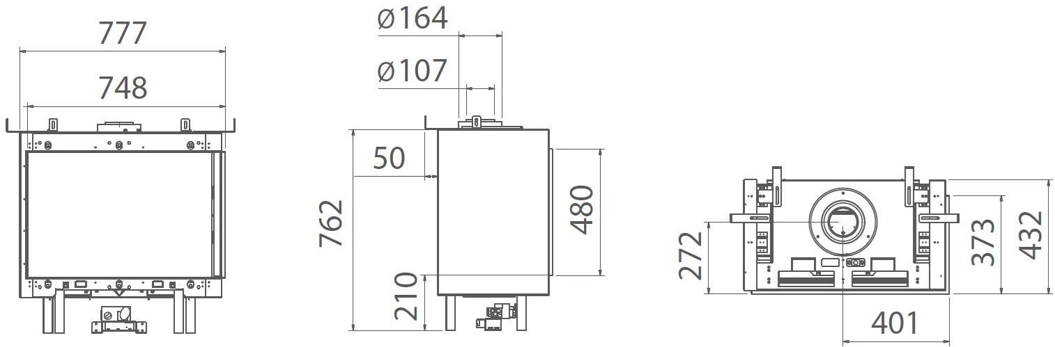 BRITISH FIRES Двухсторонний встроенный газовый камин sun-id-1412160 - Вид №1