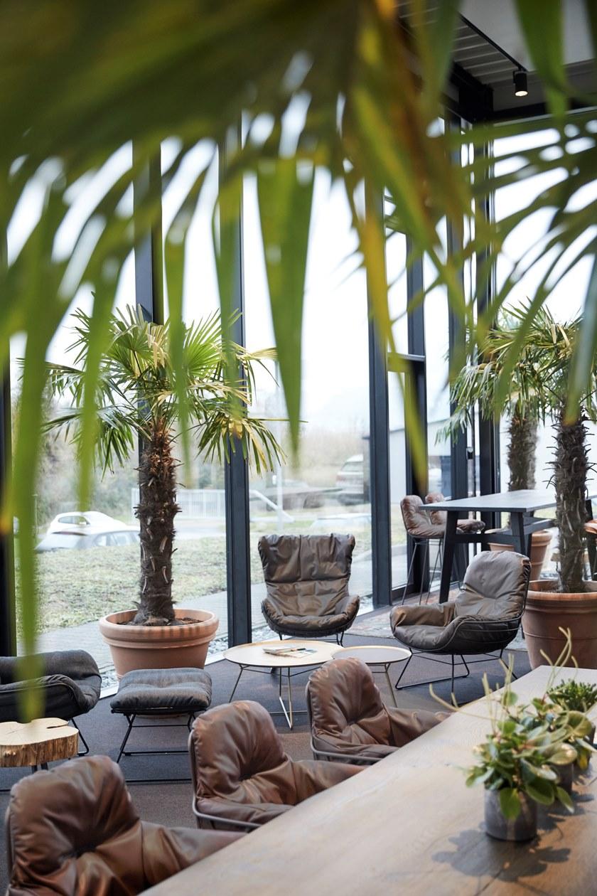 Кресло-качалка, обитое кожей, с подлокотниками Leyasol Santreyd sun-id-1368686 - Вид №7