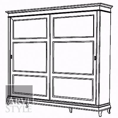 Arvestyle Деревянный шкаф с раздвижными дверьми Armonie Ar-m326 - Вид №2