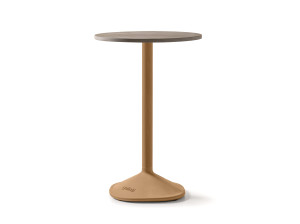 Высокий круглый стол с центральным основанием