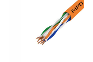 17615022 Витая пара U/UTP 4 CAT5E 24AWG нг-LSZH Cu Standart, U/UTP-5e нг А-HF 4x2x0.5, 305м 001-112007 Ripo