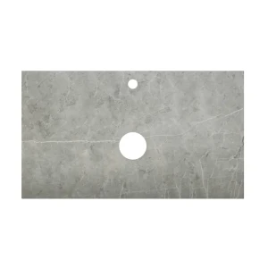90735962 Столешница в ванную Belbagno KEP-100-MGL 100x46см Синтетический мрамор цвет серый STLM-0986493 STLM-0986493