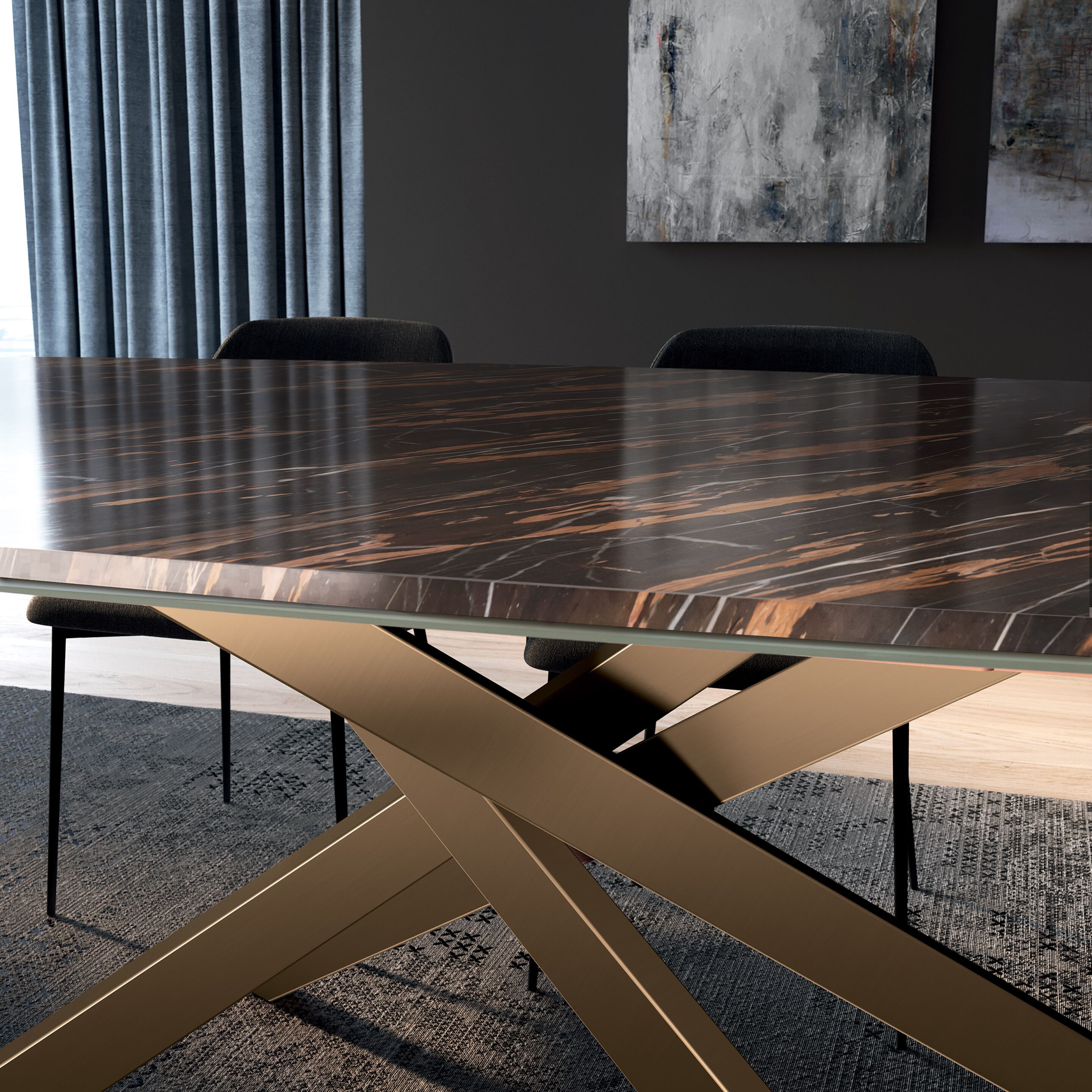 Прямоугольный керамический стол Febal Casa BLISS ARCH-00107459 - Вид №5