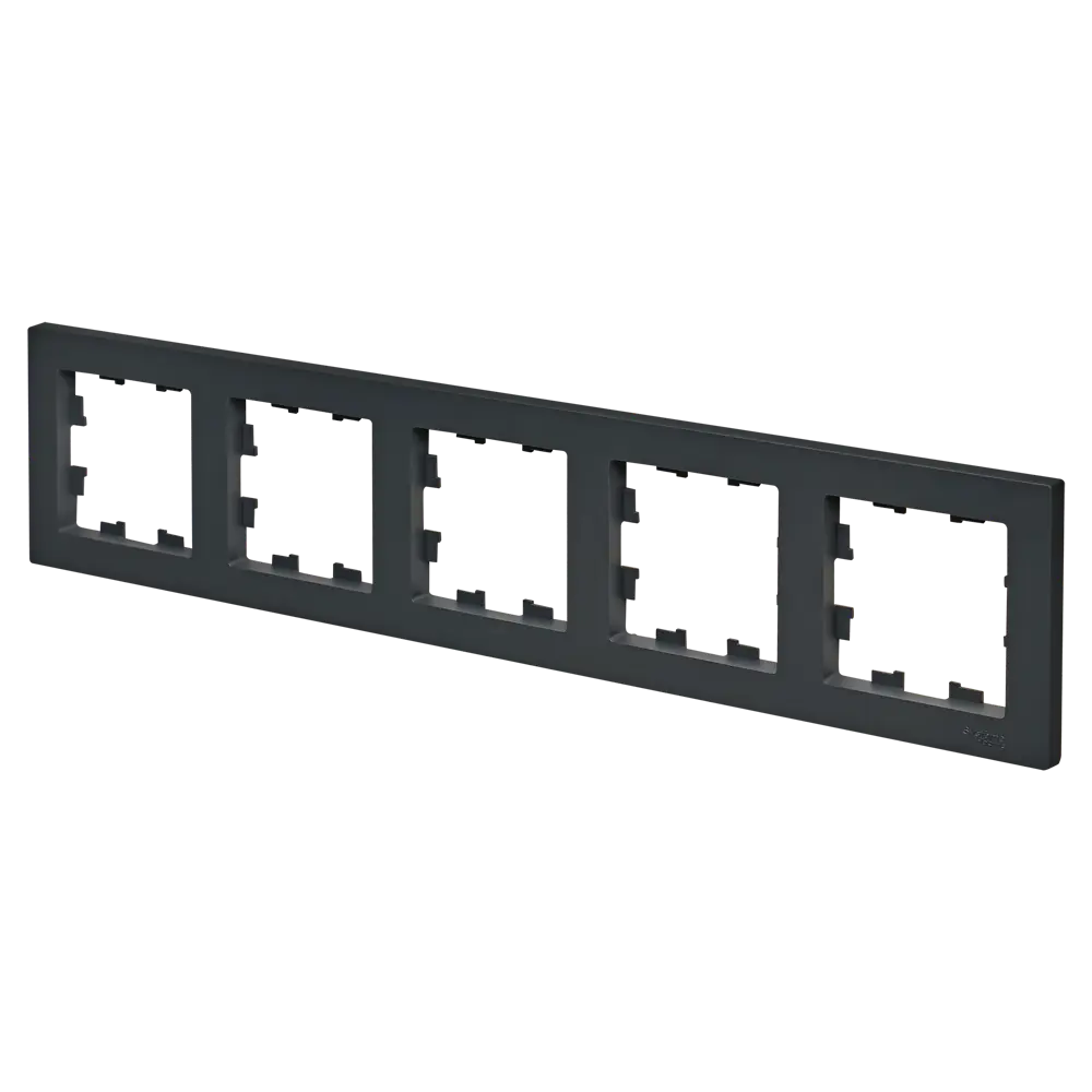 Рамка Systeme Electric AtlasDesign 5 постов цвет базальт STLM-2015391 - Вид №1