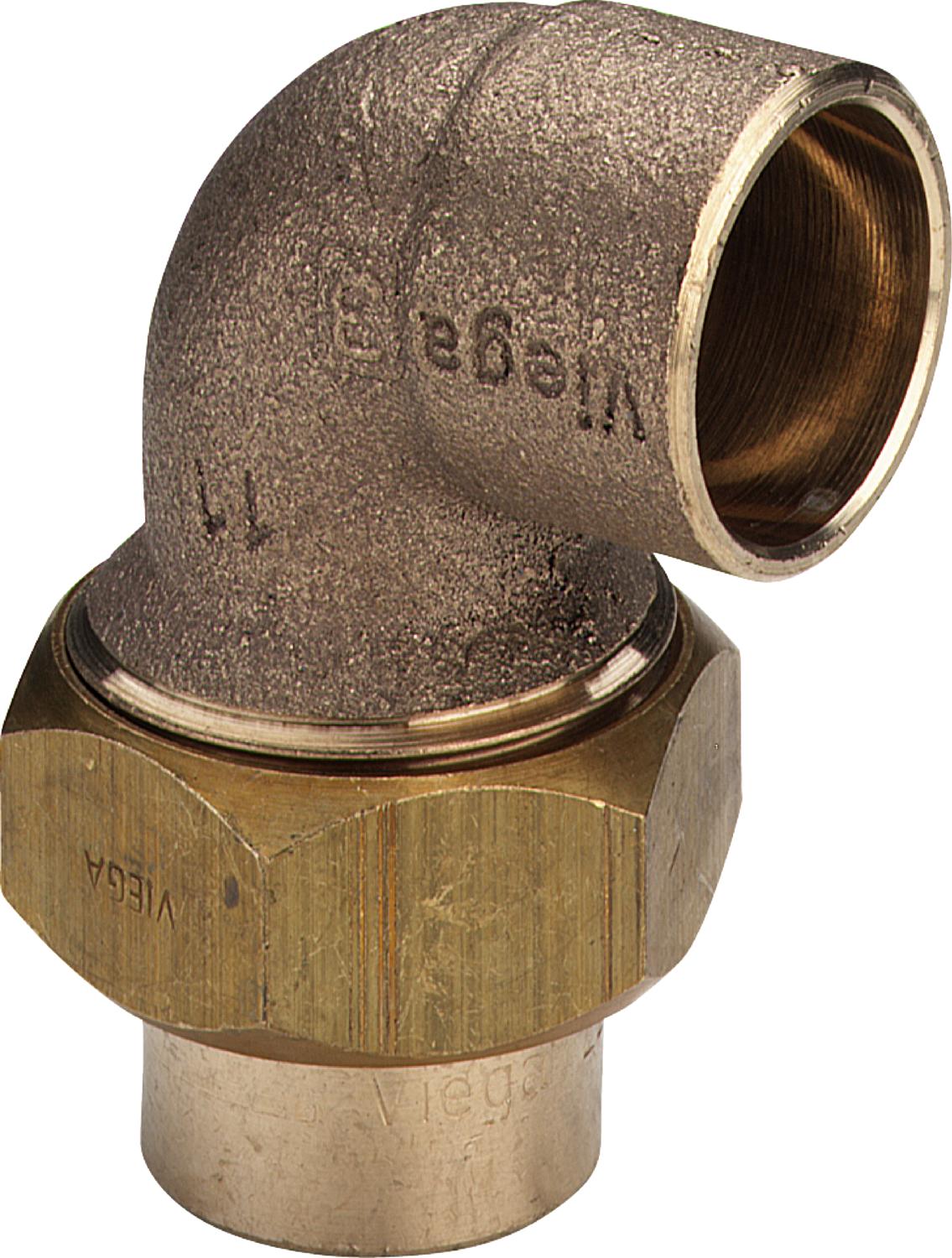 Viega Соединительный элемент резьбовой разъемный 90° 94096 (146368) 146 368