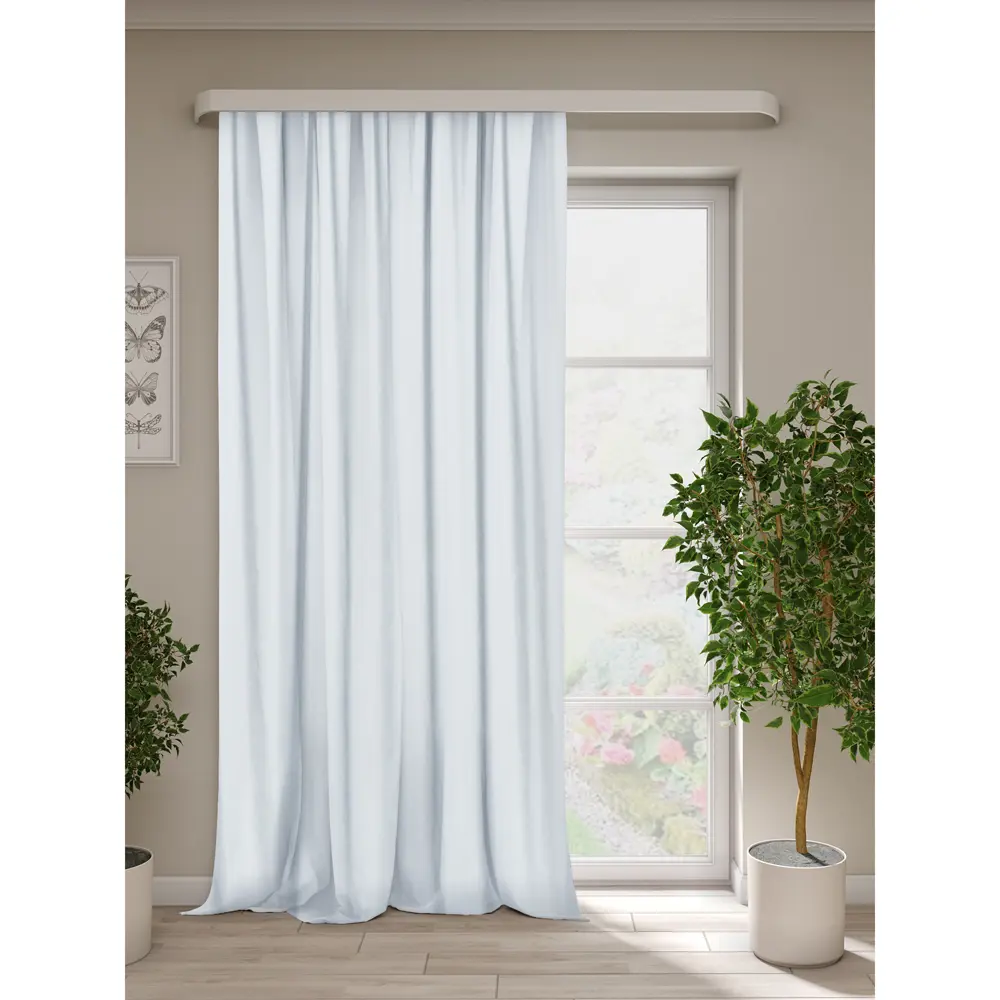 Штора на ленте блэкаут 140x270 см цвет светло-серый 89354403 STLM-2046441 Altali 