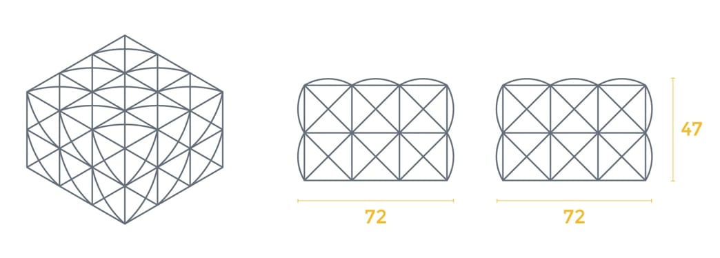 Квадратный пуф с пенопластовым покрытием SIXINCH THE BENCH ARCH-00124006 - Вид №4