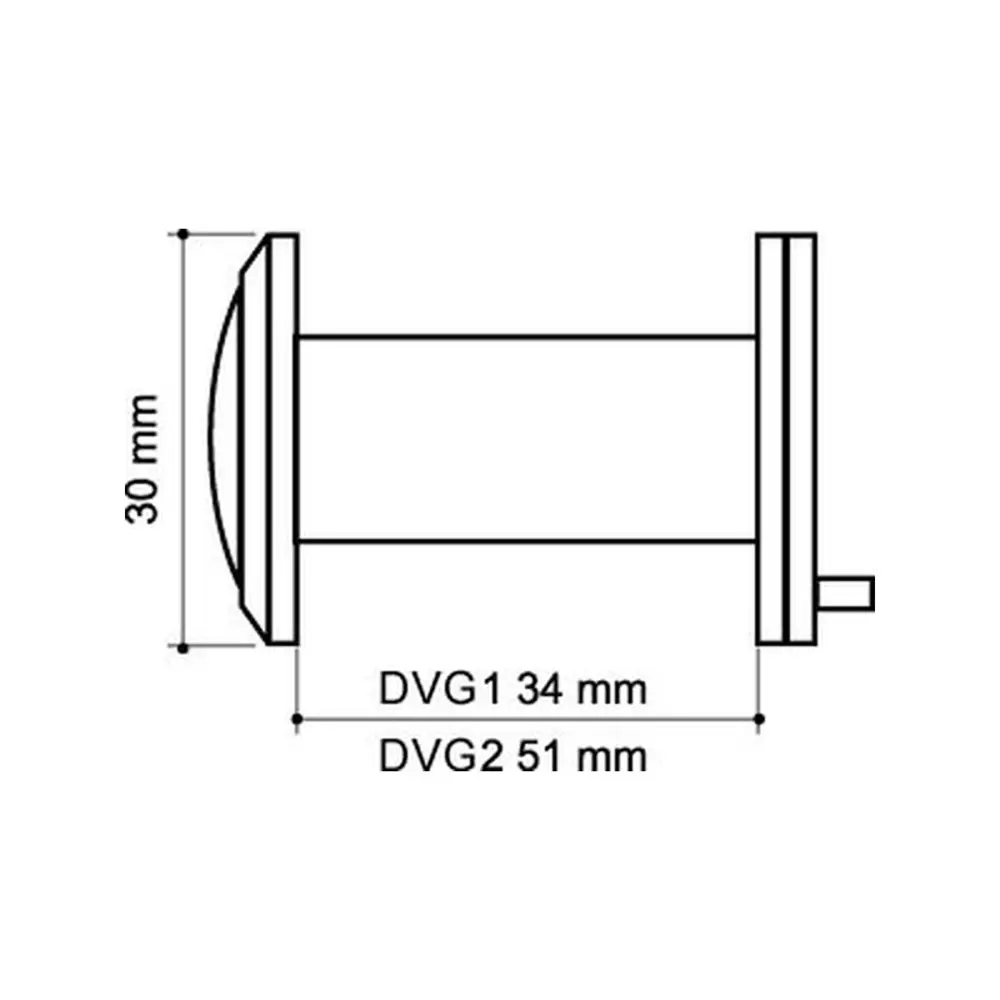 Дверной глазок Armadillo с обзором 200° для безопасности дома 18583401 STLM-0011553 - Вид №3