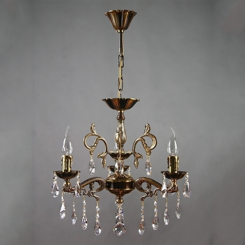 096764 Люстра Ambiente 3L 2128/3 PB Tear Drop Mantra Leon