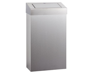 KSM206 Ведро с откидной крышкой STELLA SLIM, вместимость 27 л, матовая сталь Merida