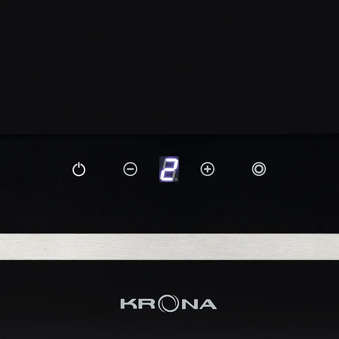 9946170 Вытяжка наклонная KRONA DOMENIKA 600 S черный/серебристый STDN-0090070 - Вид №8