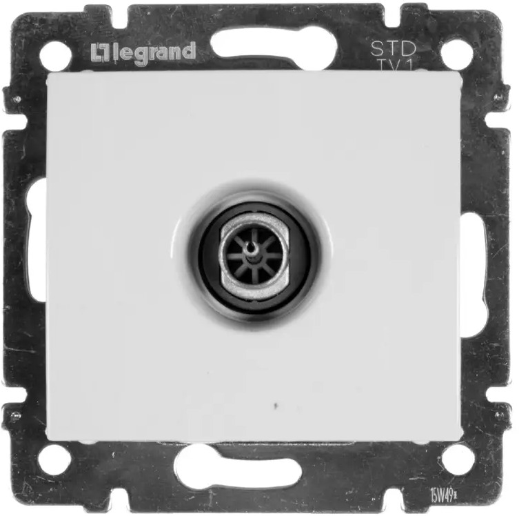 ТВ-розетка Legrand Valena Classic для цифрового телевидения, цвет слоновая кость 11274461