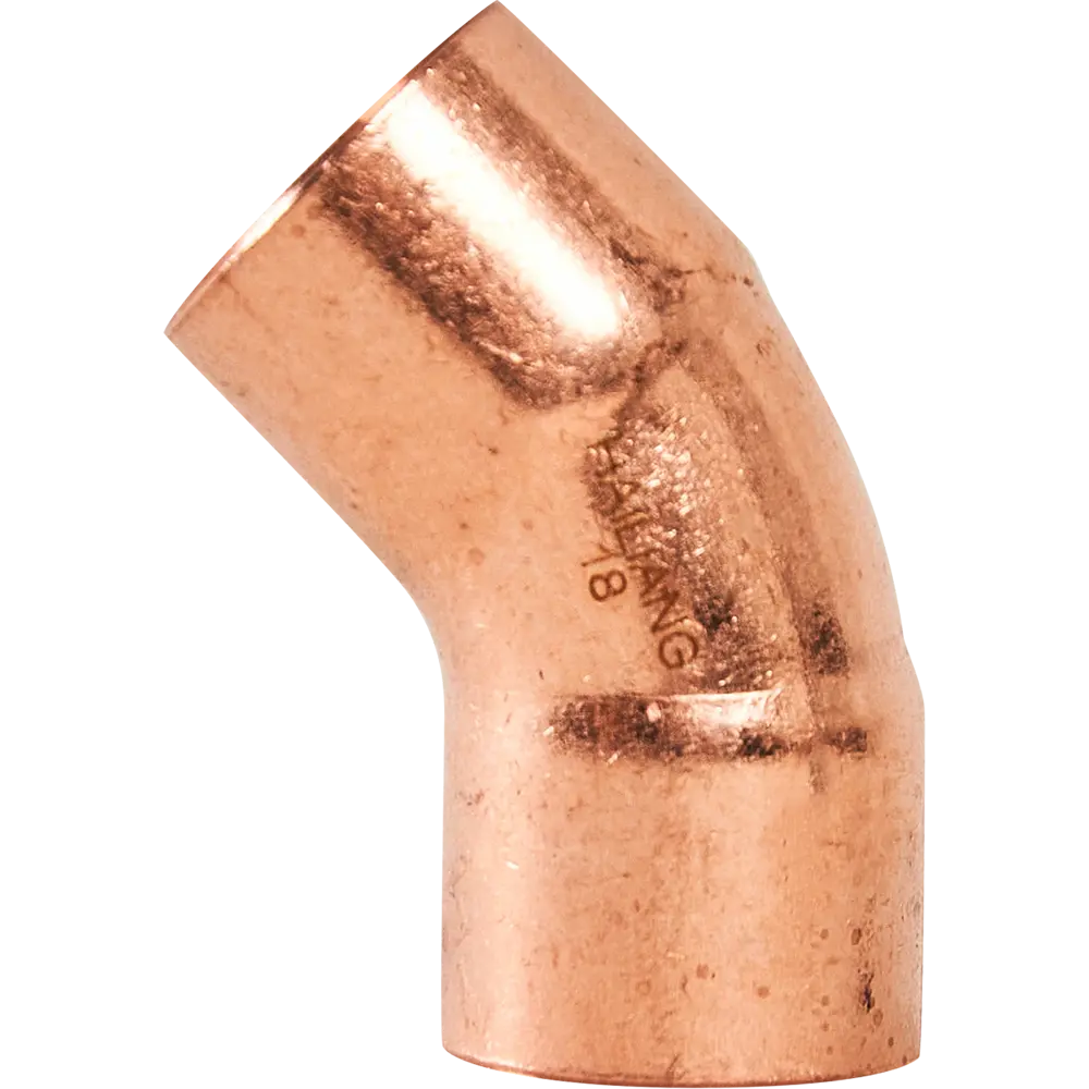 Угол двухраструбный Hailiang ø18/45° мм медь 88673385 STLM-2100409  - Вид №1