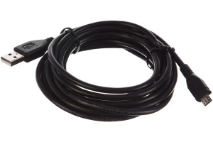 16205262 Кабель Pro USB 2.0 AM/micro BM 5P, 3м, экран, черный, пакет CCP-mUSB2-AMBM-10 Cablexpert