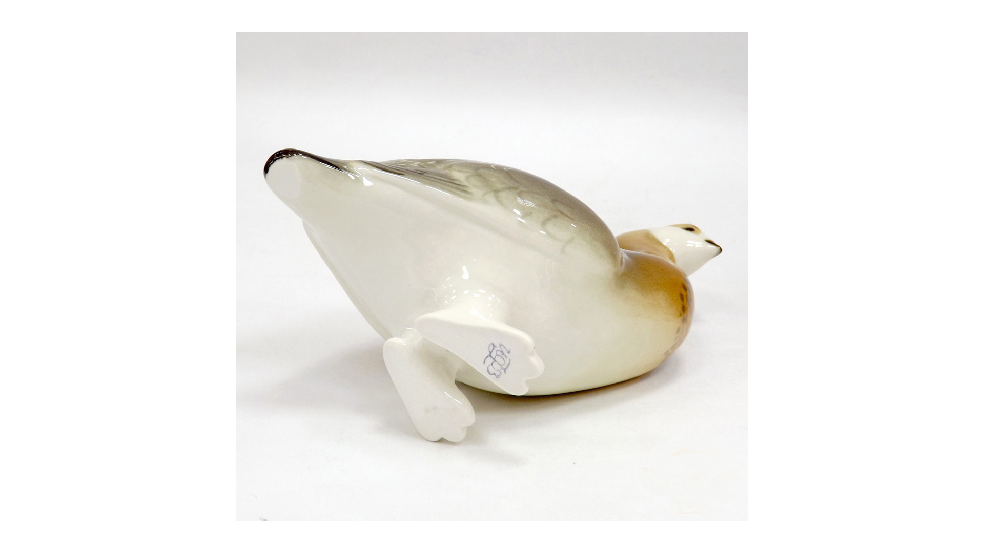 80363 Императорский фарфоровый завод Скульптура "Куропатка" Фарфор твердый  - Вид №3